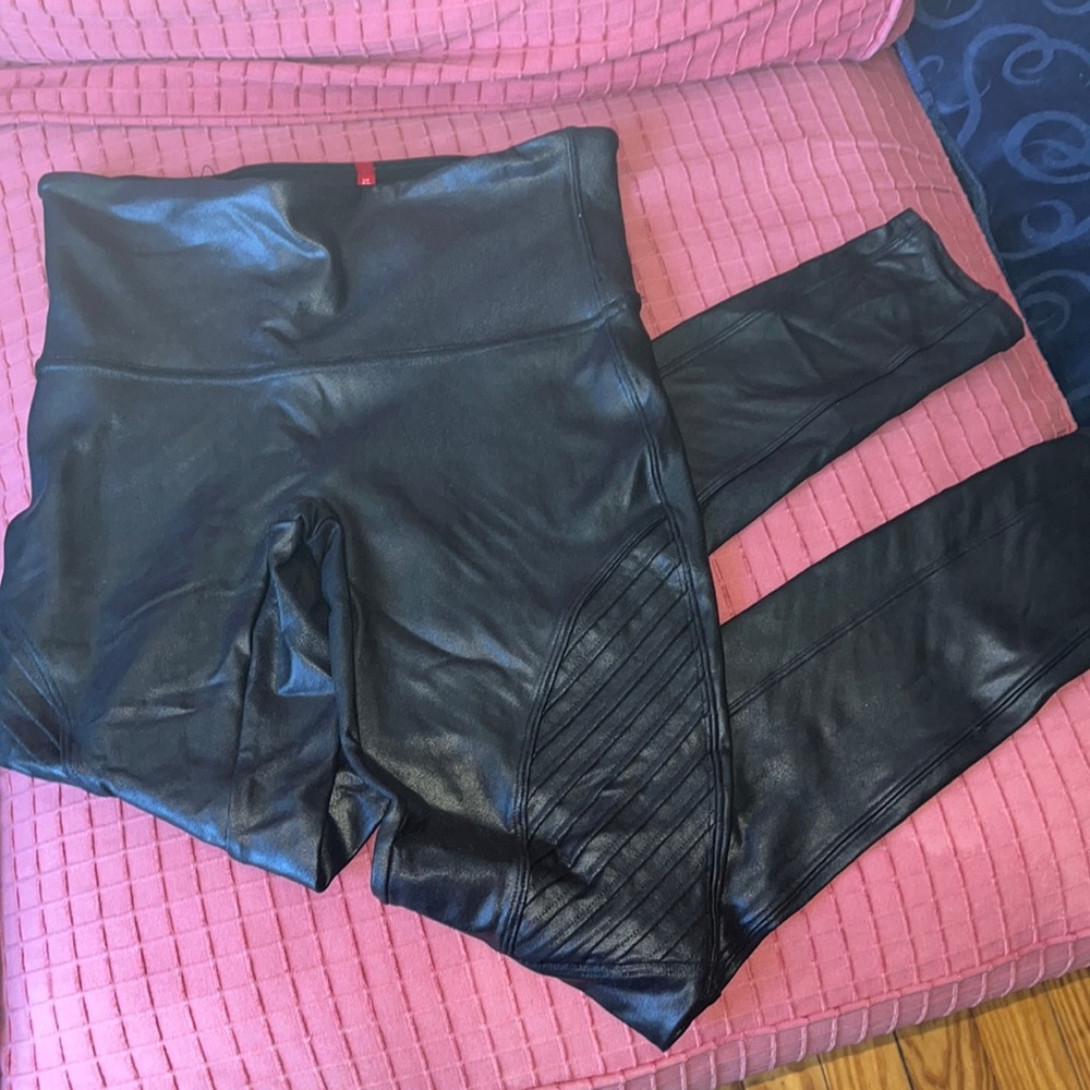 SPANX leather leggings